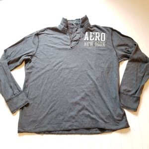 Aeropostale Gray Henley Size‎ XL